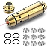 DressUpz 9mm Dry Fire Laser Training System, Laser Bore Sight with Built in Snap Cap for Dry Fire Training Practice, Red Dot Beam Bullet with Double O-Rin