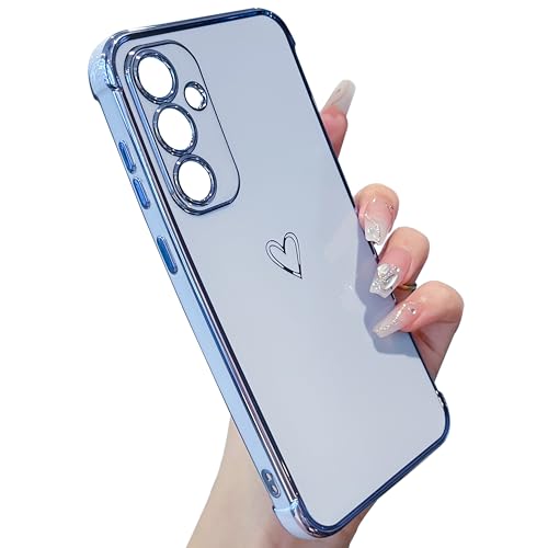 ZTOFERA Galvanisierte Herz Hülle for Samsung Galaxy S21