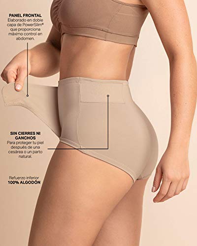 Leonisa Postpartum Tummy Control Belly Band Underwear Postpartum Panties Beige - Thumbnail 4