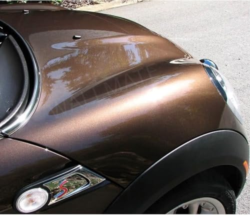 Image of WALLMATE Brown Metallic Vinyl Car Wrap Self Adhesive Bubble Free Sticker for Car, Scooty, Cycle, Bike and Other Vihicle Interior & Exterior Decoration (Brown Metallic, 20X84 in)
