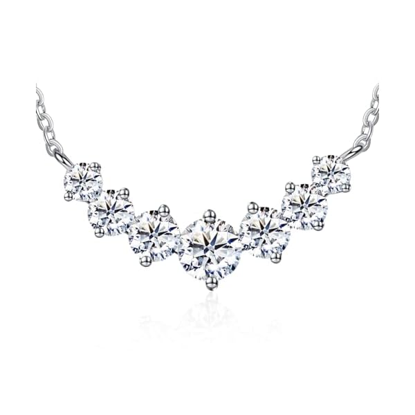 Moissanite Pendant Necklaces for Women 0.5Ct-7.6Ct Jewelry for Wife Her Mom Daughter Girlfriend Birthday Wedding Anniversay Engagements Gifts for Wife Christmas Valentine Mothers Day