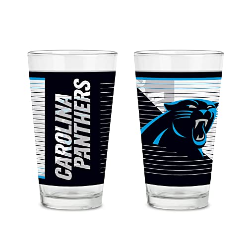 Rico NFL 16 oz Pint Glasses - Set of 2 with Logo