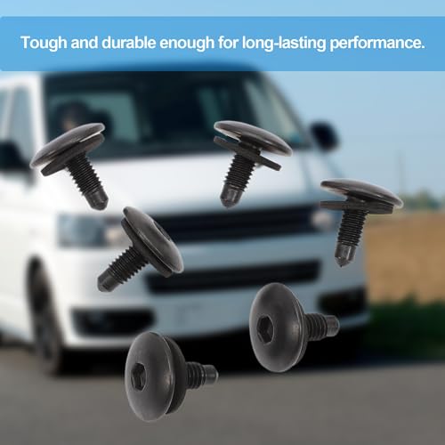 GNXfixt 6 Stück Dachabdeckungsschrauben für Transporter Vivaro ad WHT006148 Abdeckschrauben mit Dichtung