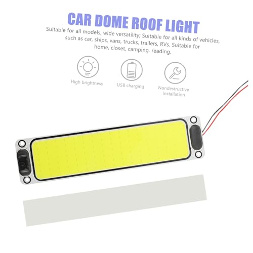 Lámpara portátil LED interior camión luz COB aluminio coche multiusos 3