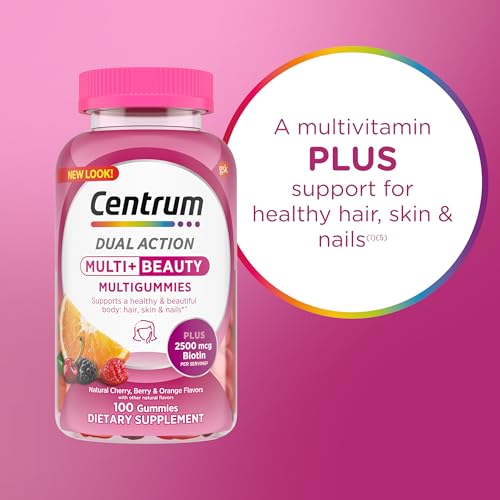 Centrum MultiGummies, Multi + Beauty, 100 Count - image 6