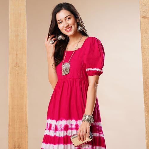 Image of Globus Women Ethnic Dresses (3641640001 Blue S)