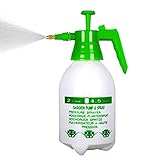 JoyTube Garden Pump Sprayer 68 oz/0.5 Gallon Hand Held Pressure Bottle Brass Adjustable Nozzle Large Capacity Water Weed Flower Plant Mister Lawn Home Washing Spray 2L (Green)