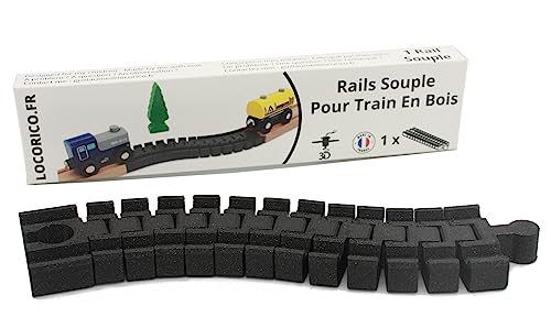 Locorico - Binario Flessibile per Treno in Legno