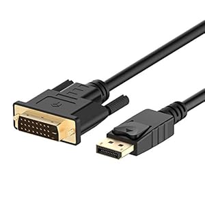Rankie DisplayPort (DP) naar DVI-Kabel, 1080P Full HD, 1,8 m, Zwart