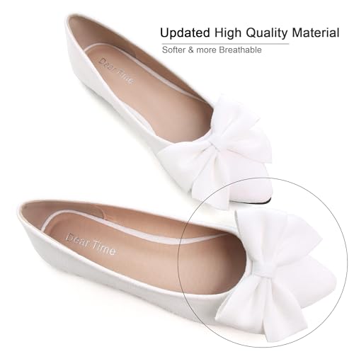 Image of Dear Time Women's Ballet Flats Dress Ballet Shoes Slip on for Office Work Comfortable Shoes