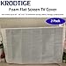 2 Pack Foam Flat TV Cover - Fits Up to 36
