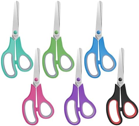 5.5" Kids Small Scissors Set,Blunt Tip Craft Paper Scissors Bulk,...