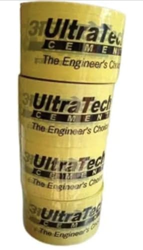 Image of Smartsupply Yellow Ultratech Self Adhesive Tape / /30Meter Length and 2.5 Inch Width / /Pack Of 4 Piece
