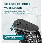ANVIL TSA Approved Luggage Locks, 4 Digit Combination Travel Suitcase Locks with TSA008 Core and Open Alert Indicator, Zinc Alloy Body. (2, Black) - Image 3