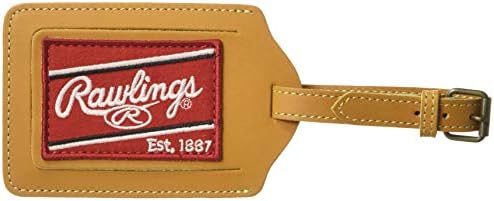 Rawlings | Heart of the Hide Luggage Tag | Tan | 4.5' x 2.5' image 3