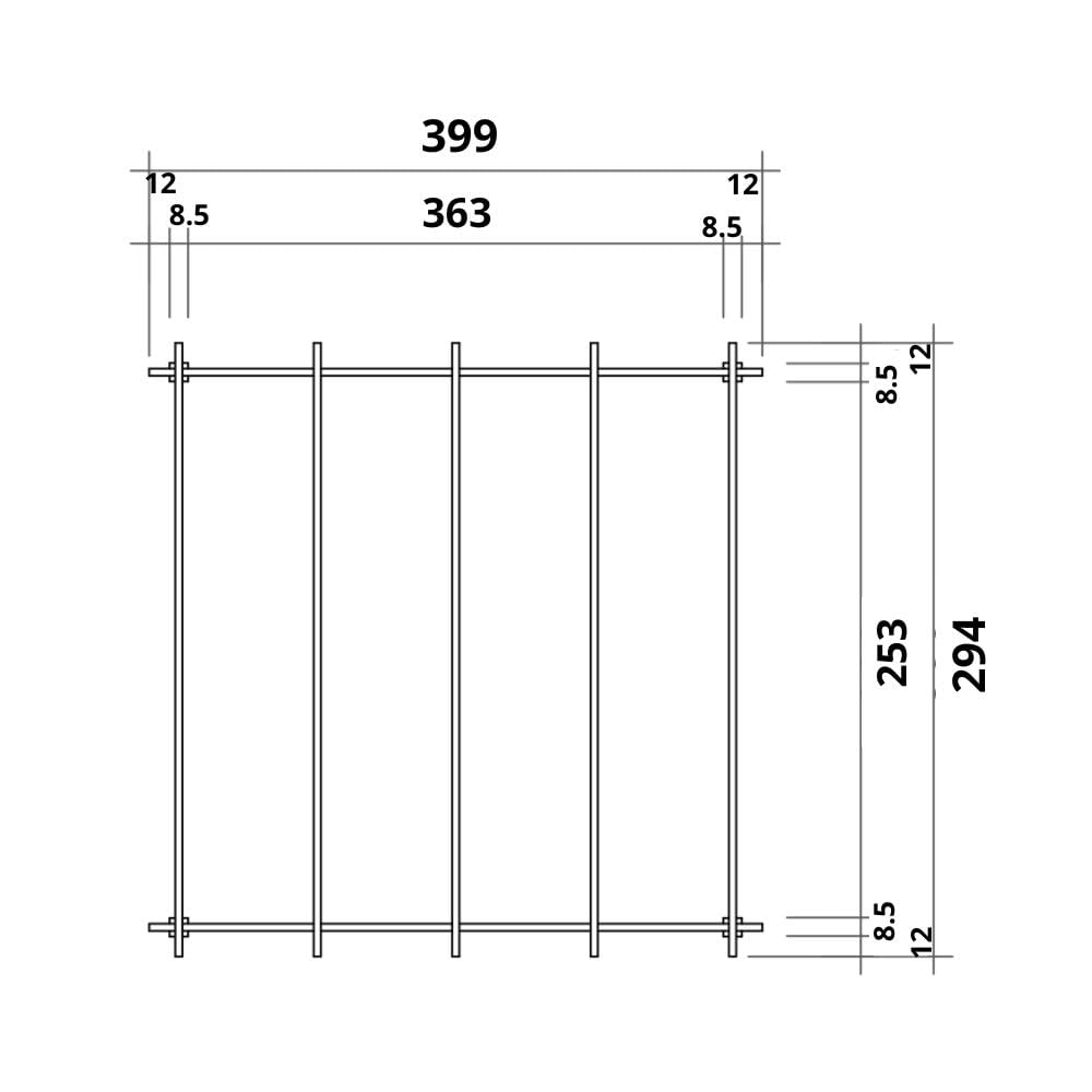 Pergola in legno 3x4 m per esterno e giardino, impregnato in autoclave, resistente agli agenti atmosferici, con kit montaggio, made in Italy
