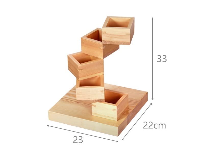 立体盛込 階段 5段 対面型　　　　　　鮨盛　台　　材質　檜 立体盛込 階段 5段 対面型 鮨盛 台 材質 檜