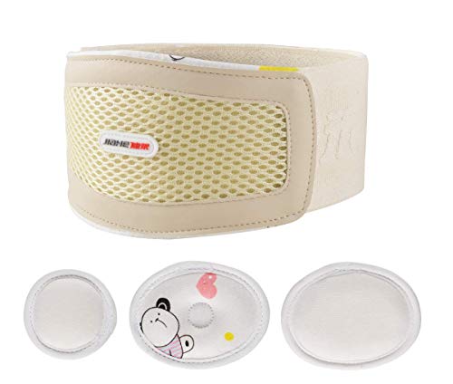 Umbilical Hernia Belt Baby Belly Button Band Newborn Belly Wrap Abdominal Binder Hernia Truss Support Adjustable Navel Infant Belly Band Umbilical Cord - Medium