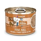 Weruva Cats in the Kitchen, Fowl Ball with Chicken & Turkey Au Jus Cat Food, 6oz Can (Pack of 24)
