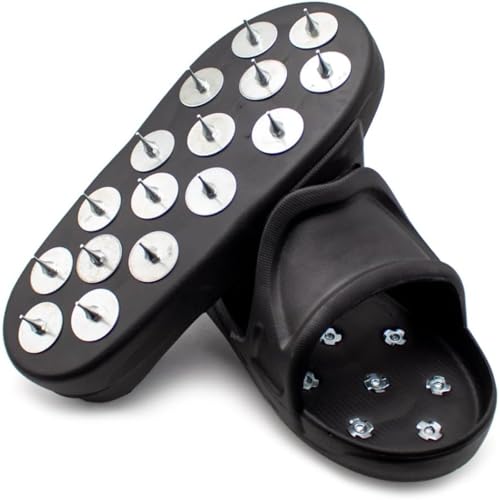 JOOSZORN 1 Paire de Chaussures à Pointes Flexibles pour revêtement de Sol époxy Peinture époxy Ciment Auto-nivelant eva matériau Souple