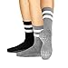 Produktbild LA Active Stoppersocken Damen & Herren Socken - Rutschfeste Yoga Socken - ABS Barfuß Socken - Warme Antirutsch-Socken mit Noppen für Sport, Schwangerschaft, 37-40 - Schwarz und Grau - 2 Paar