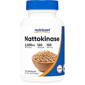 Nutricost Nattokinase 2,000FU, 120 Capsules - Gluten Free, Non-GMO, Vegetarian Friendly