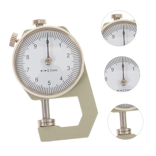 Calibrador de espesores para cuero OUNONA, herramienta de medición precisa de espesor plano para artesanía DIY, instrumento para medir espesor de cuero para trabajadores del cuero miniatura 6