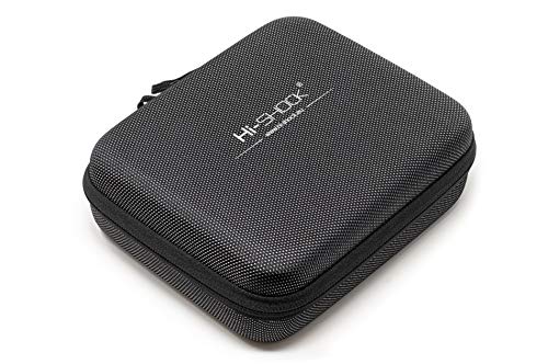 Hi-SHOCk Damper/Vapo hardcase met vakken, geheugenkaarthouder, hardcase, USB-kabelopslag - waterafstotend - grijs [19 cm x 15 cm x 6,5 cm]