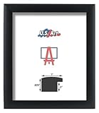 US Art Frames 22x26 Black 1 Inch, Nugget MDF Wood Composite Picture Poster Frame