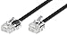 Produktbild Telefonkabel - Modularanschlußkabel - 4-polig belegt - RJ11 Stecker-RJ45 Stecker - schwarz - 10,0 m
