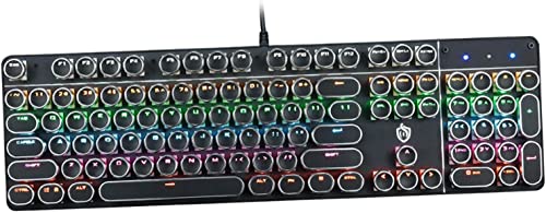 1�s�[�X/�L���Q�[�~���O�L�[�{�[�h104�L�[RGB�o�b�N���C�g�t���X�`�[���p���N�L�[�L���b�ve�X�|�[�c�L�[�{�[�h, ��