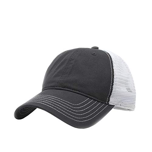 Image of The Vintage Year Washed Cotton Unstructured Soft Mesh Adjustable Trucker Baseball Cap