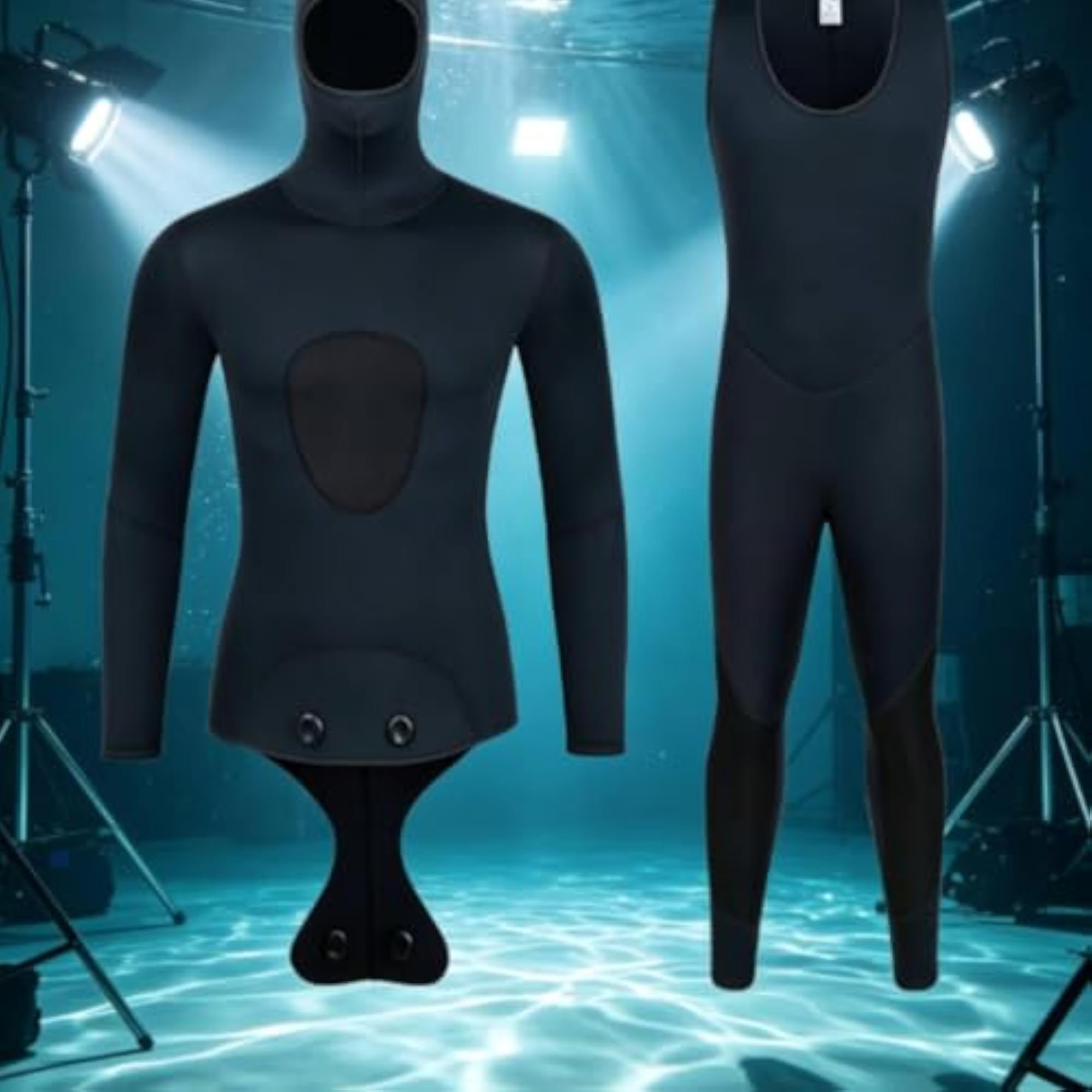 Neoprene Wetsuit for Spearfishing, Warm 3mm
