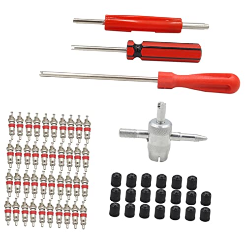 GANAZONO 1Set Valve Stem Removal Tool Kit Valve Core Remover for Tire Maintenance Easy to Use Tire Valve Tools for Automotive and Bicycle Applications