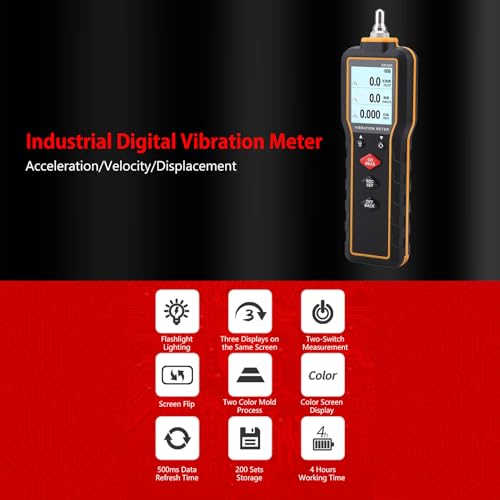 sw-65a digital vibration meter high-accuracy vibrometer analyzer measuring machine handheld digital electric power vibration sensor meter for machinemanufacturing