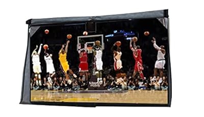 acoveritt Outdoor 80”-85“TV Set Cover,Scratch Resistant Liner Protect LED Screen Best-Compatible with Standard Mounts and Stands (Light Gray)