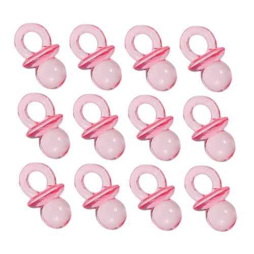 Beatifufu Gender Reveal Supplies 200pcs Mini Pacifiers Baby Shower Decor DIY Favors Table Scatter Games