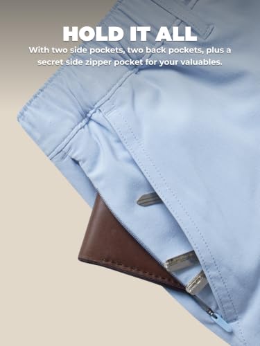Image of Chubbies Everywear Men's Shorts - Mens Shorts Casual 6in Inseam, Elastic Waist, Water-Resistant, Zipper Pocket
