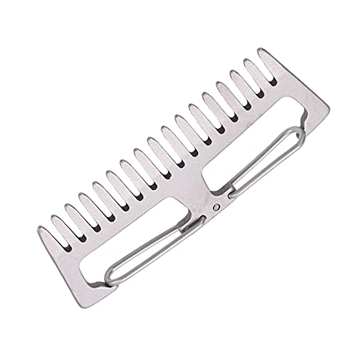 SODJ Peine Portátil EDC, Peine de Aleación de Titanio Resistente Y Duradero para la Mayoría de Las Personas Que Puede Ponerlo en Su Bolsillo o Bolso para Uso Diario Cover