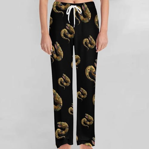 Moray Eel Camouflage Pajama Pants with Pockets Print Loungewear Bottoms Soft Sleep Pants for Men Women 5
