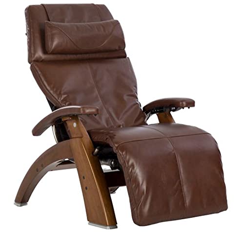 Perfect Chair Human Touch PC-610 Omni-Motion Classic Power Recline Zero Gravity Recliner Supreme Upholstery Package Walnut Wood Stain - Oak Premium Leather