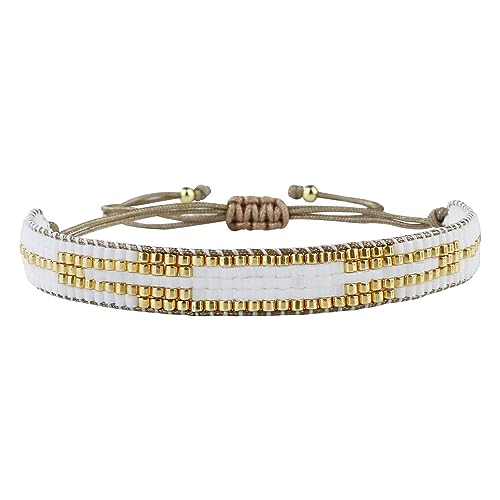 Bracelet femme 5 rangées Miyuki C·QUAN CHI cadeau tendance idéal