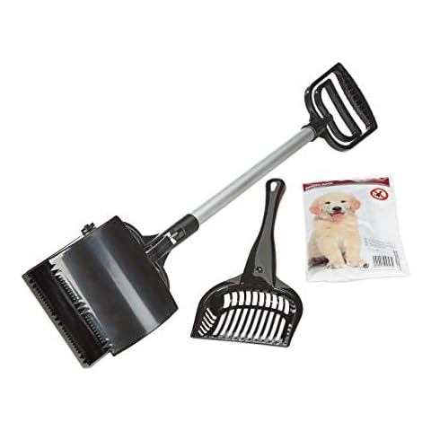 Relaxdays Kotgreifer Hunde Profi, inklusive 40 Hundekotbeutel, einfach & hygienisch, Kotaufheber, 70 cm lang, schwarz Cover