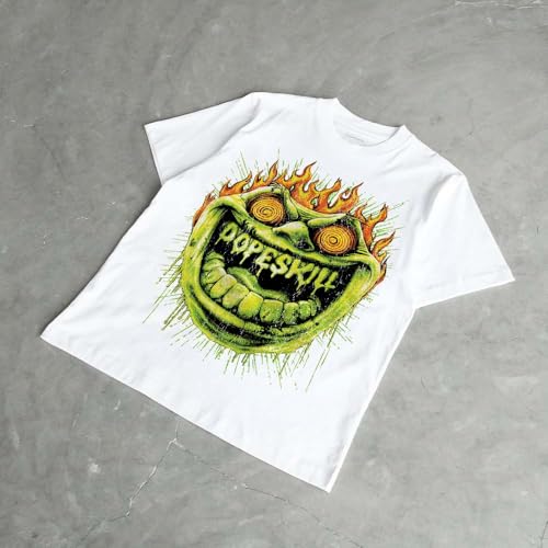 Image of DopeSkill Halloween Graphic Tee Streetwear Hip Hop Hypebeast Unisex T-Shirt Sneaker Colour Matching Shirts Spooky Graphic