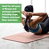 Gaiam Essentials 2/5 Thick (10mm) Yoga & Pilates, Fitness & Exercise Mat with Easy-Cinch Carrier Strap Cusion Support For Fitness and Gym Workouts