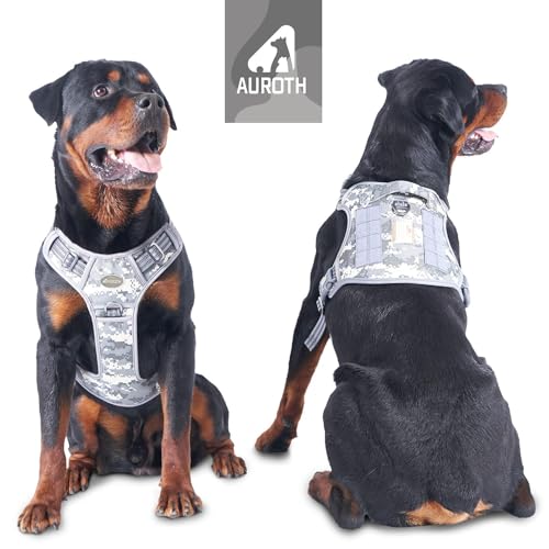 Image of AUROTH Dog Harness for Large Dogs, No Pull Tactical Dog Vest Heavy Duty