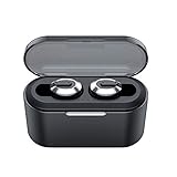 Ohrhorer bluetooth,Kabellose Kopfhörer Mini-Bluetooth-Stereo-Ohrhörer In-Ear-Headset (Schwarz)