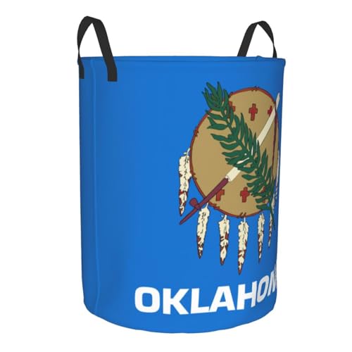 Panier à linge haut imprimé Oklahoma grand format rangement