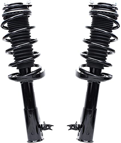 Image of Detroit Axle - Struts Shocks for 2006-2011 Honda Civic Acura CSX Complete 2 Front Struts w /Coil Springs Assembly 2 Rear Shock Absorbers 2007 2008 2009 2010 Replacement Suspension