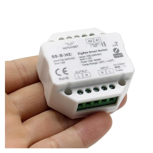 Interrupteur pas neutre AC 110V 220V télécommande 2.4G commande vocale SS-B(WZ) - 6